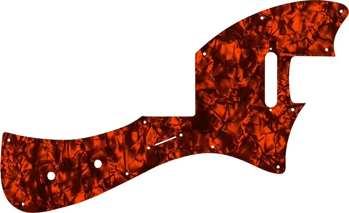 WD Custom Pickguard For Fender Parallel Universe Meteora #28OP Orange Pearl/Black/White/Black