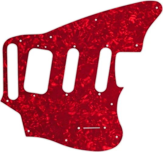 WD Custom Pickguard For Fender Pawn Shop Jaguarillo #28R Red Pearl/White/Black/White