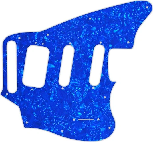WD Custom Pickguard For Fender Pawn Shop Jaguarillo #28BU Blue Pearl/White/Black/White