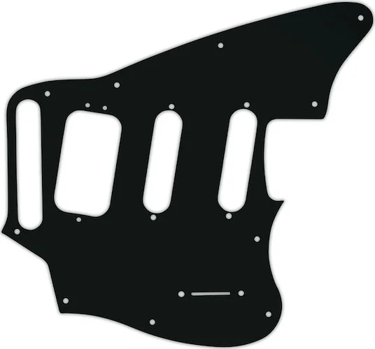 WD Custom Pickguard For Fender Pawn Shop Jaguarillo #01A Black Acrylic