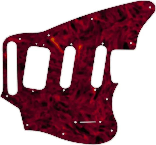 WD Custom Pickguard For Fender Pawn Shop Jaguarillo #05T Tortoise Shell Solid (Semi-Transparent)