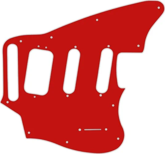 WD Custom Pickguard For Fender Pawn Shop Jaguarillo #07S Red Solid