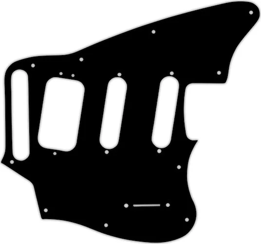 WD Custom Pickguard For Fender Pawn Shop Jaguarillo #09 Black/White/Black/White/Black