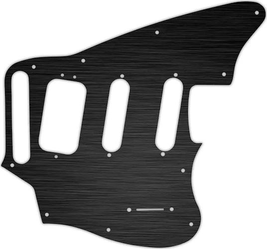 WD Custom Pickguard For Fender Pawn Shop Jaguarillo #27 Simulated Black Anodized
