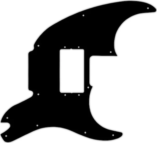 WD Custom Pickguard For Fender Pawn Shop '72 #29T Matte Black Thin