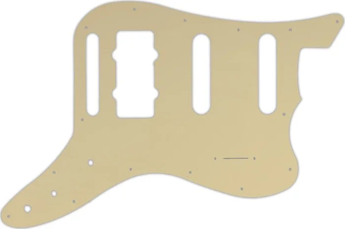 WD Custom Pickguard For Fender Pawn Shop Bass VI #06 Cream