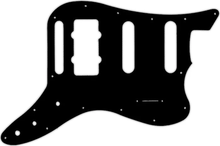 WD Custom Pickguard For Fender Pawn Shop Bass VI #39 Black/Black/Cream/Black