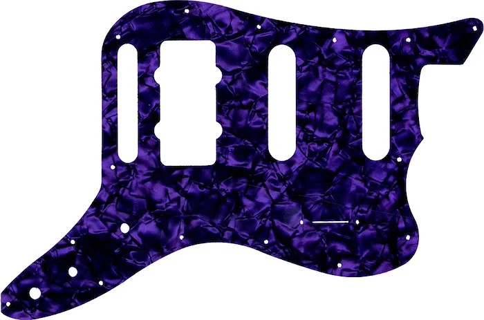 WD Custom Pickguard For Fender Pawn Shop Bass VI #28PR Purple Pearl