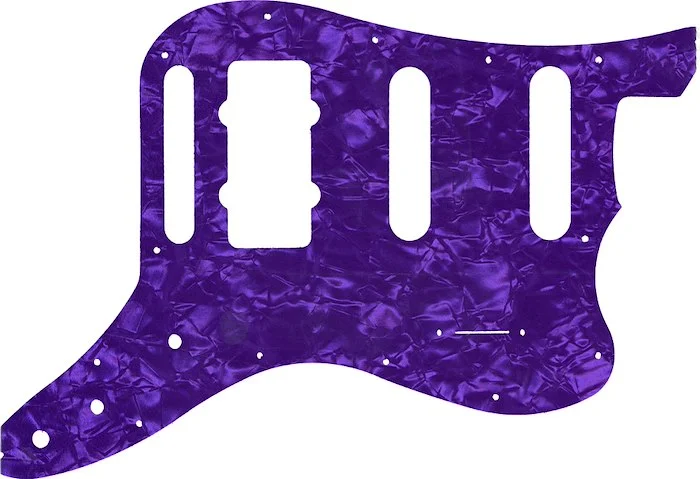 WD Custom Pickguard For Fender Pawn Shop Bass VI #28PRL Light Purple Pearl