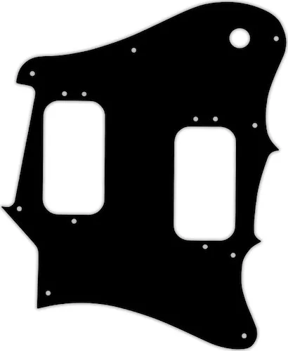 WD Custom Pickguard For Fender 2012-2013 Made In Mexico Pawn Shop Super-Sonic #01T Black Thin