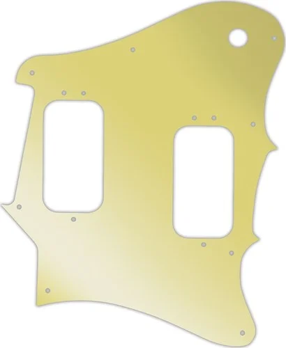 WD Custom Pickguard For Fender 2012-2013 Made In Mexico Pawn Shop Super-Sonic #10GD Gold Mirror