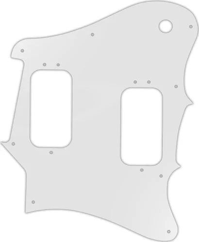 WD Custom Pickguard For Fender 2012-2013 Made In Mexico Pawn Shop Super-Sonic #22 Translucent Milk W