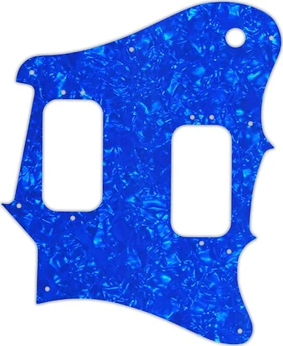 WD Custom Pickguard For Fender 2012-2013 Made In Mexico Pawn Shop Super-Sonic #28BU Blue Pearl/White