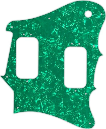 WD Custom Pickguard For Fender 2012-2013 Made In Mexico Pawn Shop Super-Sonic #28GR Green Pearl/Whit