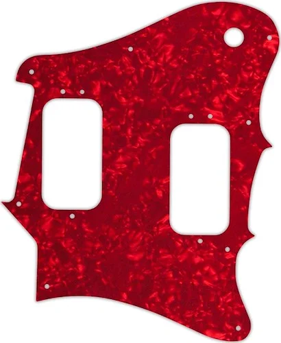WD Custom Pickguard For Fender 2012-2013 Made In Mexico Pawn Shop Super-Sonic #28R Red Pearl/White/B