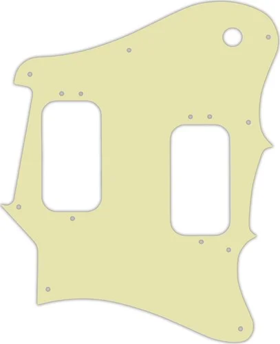 WD Custom Pickguard For Fender 2012-2013 Made In Mexico Pawn Shop Super-Sonic #34T Mint Green Thin