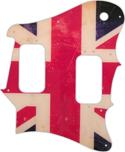 WD Custom Pickguard For Fender 2012-2013 Made In Mexico Pawn Shop Super-Sonic #G04 British Flag Reli