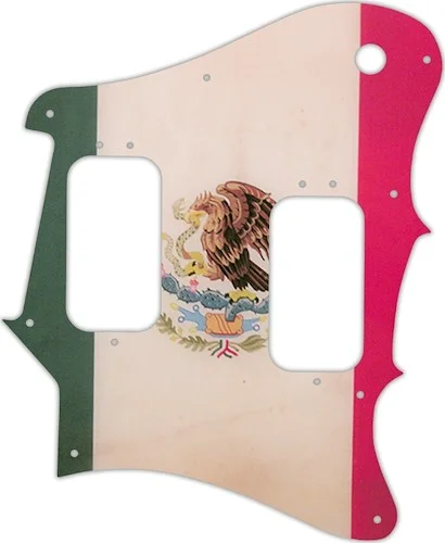 WD Custom Pickguard For Fender 2012-2013 Made In Mexico Pawn Shop Super-Sonic #G12 Mexican Flag Grap