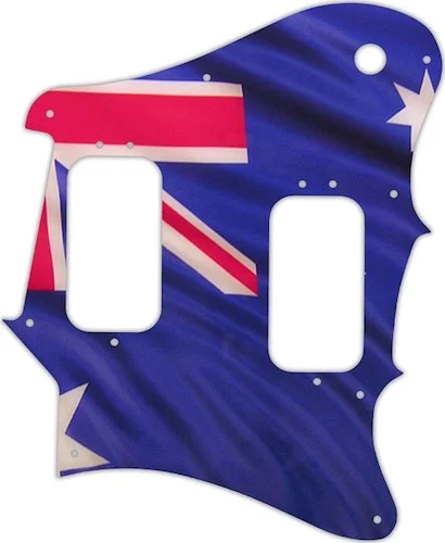 WD Custom Pickguard For Fender 2012-2013 Made In Mexico Pawn Shop Super-Sonic #G13 Aussie Flag Graph