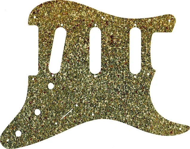 WD Custom Pickguard For Fender Pre-CBS 8 Hole, Eric Johnson Signature, Eric Clapton Signature, Or Stevie Ray Vaughan Signature Stratocaster #60GS Gold Sparkle 