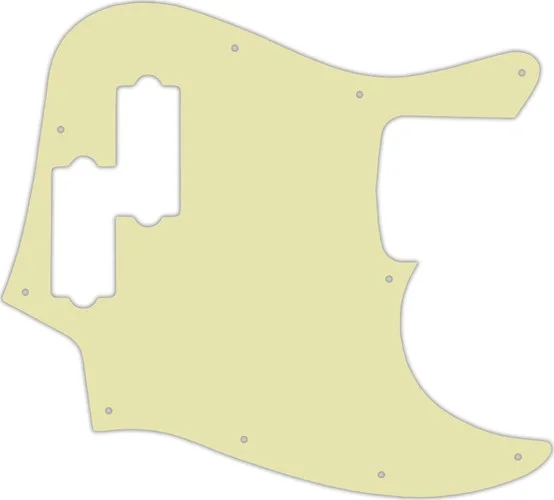 WD Custom Pickguard For Fender Reggie Hamilton Jazz Bass #34T Mint Green Thin
