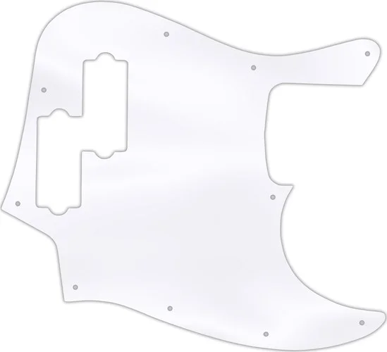 WD Custom Pickguard For Fender Reggie Hamilton Jazz Bass #45T Clear Acrylic Thin