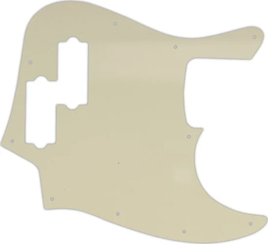 WD Custom Pickguard For Fender Reggie Hamilton Jazz Bass #55S Parchment Solid
