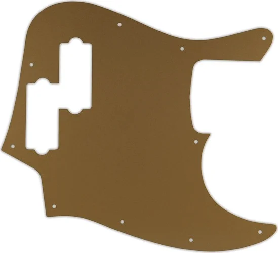 WD Custom Pickguard For Fender Reggie Hamilton Jazz Bass #59 Gold/Clear/Gold