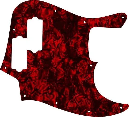 WD Custom Pickguard For Fender Reggie Hamilton Jazz Bass #28DRP Dark Red Pearl/Black/White/Black