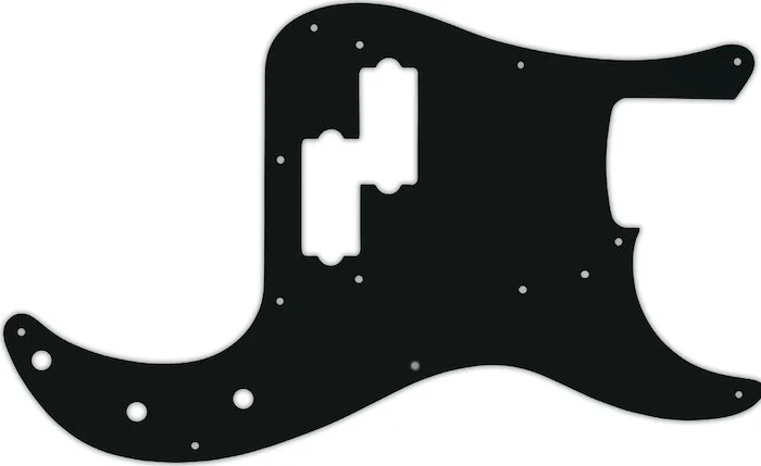 WD Custom Pickguard For Fender Road Worn 50's Precision Bass #01A Black Acrylic