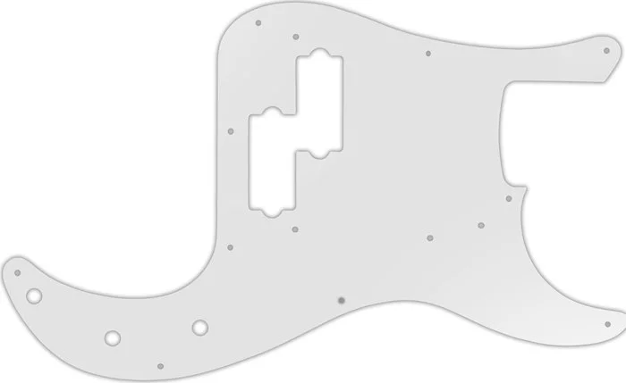 WD Custom Pickguard For Fender Road Worn 50's Precision Bass #22 Translucent Milk White