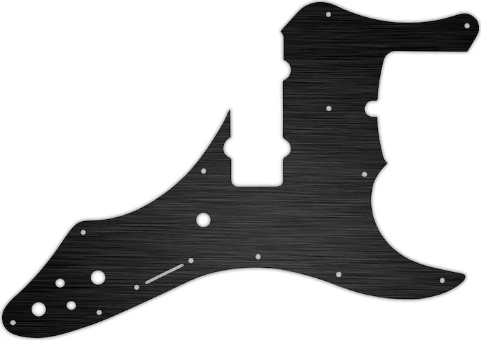 WD Custom Pickguard For Fender Roscoe Beck Signature 5 String Jazz Bass #27 Simulated Black Anodized