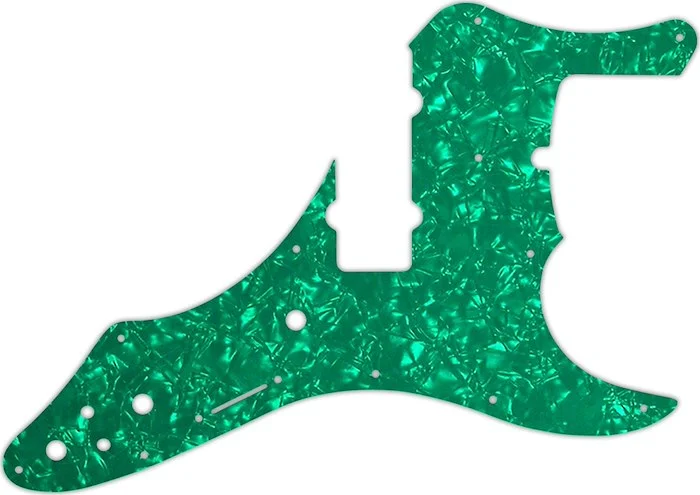 WD Custom Pickguard For Fender Roscoe Beck Signature 5 String Jazz Bass #28GR Green Pearl/White/Blac