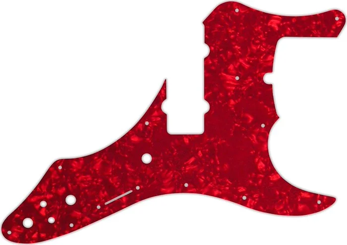 WD Custom Pickguard For Fender Roscoe Beck Signature 5 String Jazz Bass #28R Red Pearl/White/Black/W