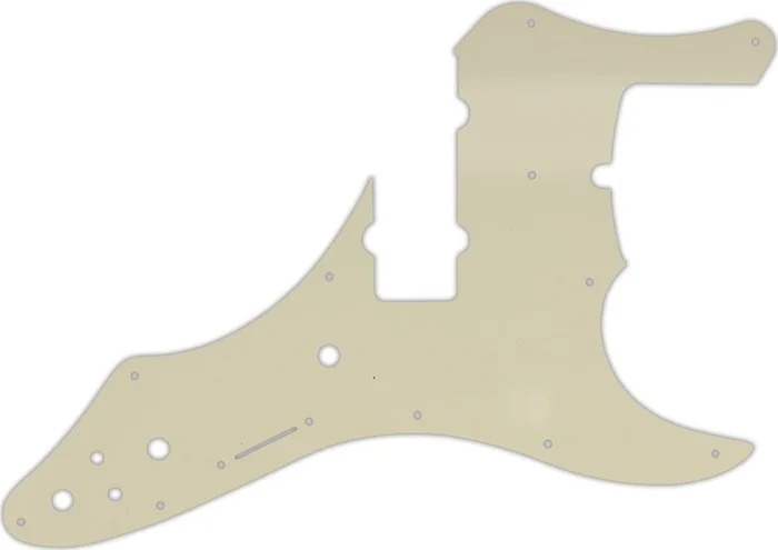 WD Custom Pickguard For Fender Roscoe Beck Signature 5 String Jazz Bass #55T Parchment Thin