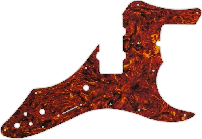 WD Custom Pickguard For Fender Roscoe Beck Signature Jazz Bass #05W Tortoise Shell/White
