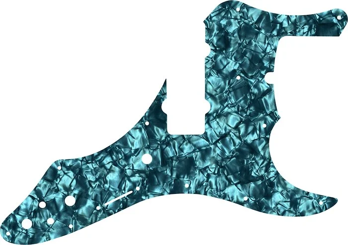 WD Custom Pickguard For Fender Roscoe Beck Signature 5 String Jazz Bass 28AQ Aqua Pearl Black White Black Capital Music Gear