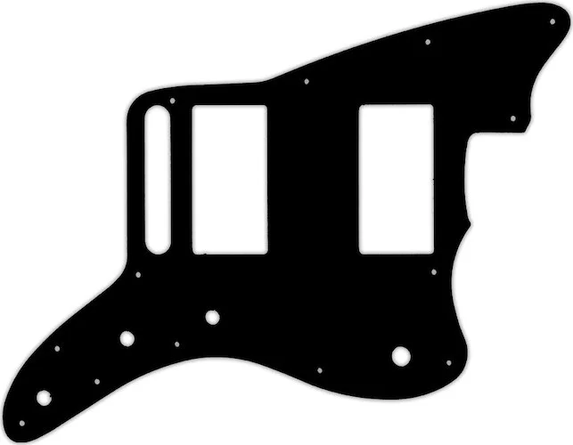 WD Custom Pickguard For Fender Special Edition Blacktop Jazzmaster HH #03P Black/Parchment/Black