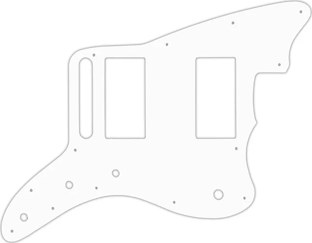WD Custom Pickguard For Fender Special Edition Blacktop Jazzmaster HH #04 White/Black/White