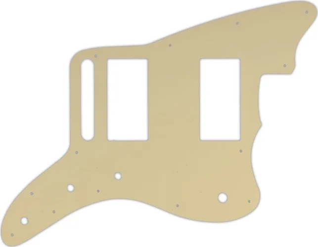 WD Custom Pickguard For Fender Special Edition Blacktop Jazzmaster HH #06T Cream Thin