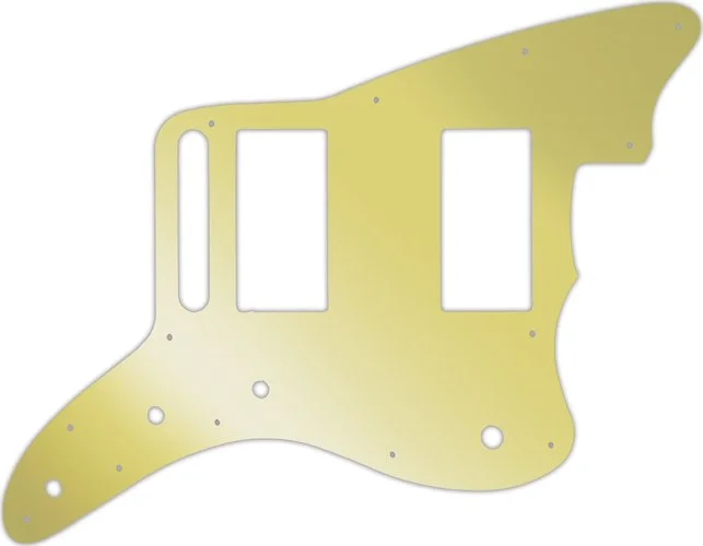 WD Custom Pickguard For Fender Special Edition Blacktop Jazzmaster HH #10GD Gold Mirror
