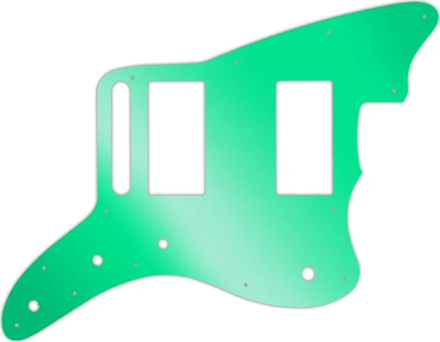 WD Custom Pickguard For Fender Special Edition Blacktop Jazzmaster HH #10GR Green Mirror