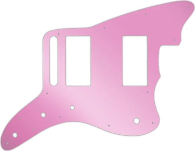 WD Custom Pickguard For Fender Special Edition Blacktop Jazzmaster HH #10P Pink Mirror