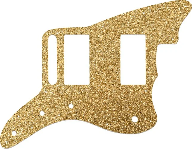 WD Custom Pickguard For Fender Special Edition Blacktop Jazzmaster HH #60RGS Rose Gold Sparkle 