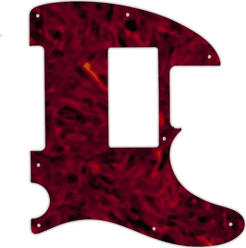 WD Custom Pickguard For Fender Special Edition HH Telecaster #05T Tortoise Shell Solid (Semi-Transpa