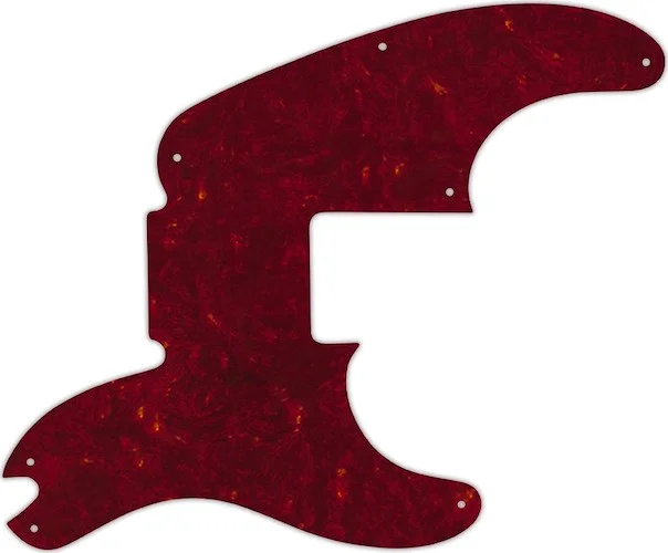 WD Custom Pickguard For Fender Sting Signature Precision Bass #05R Tortoise Shell Red