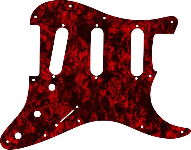 WD Custom Pickguard For Fender Stratocaster #28DRP Dark Red Pearl/Black/White/Black