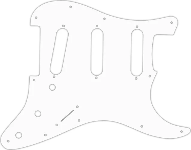 WD Custom Pickguard For Fender Stratocaster #02 White