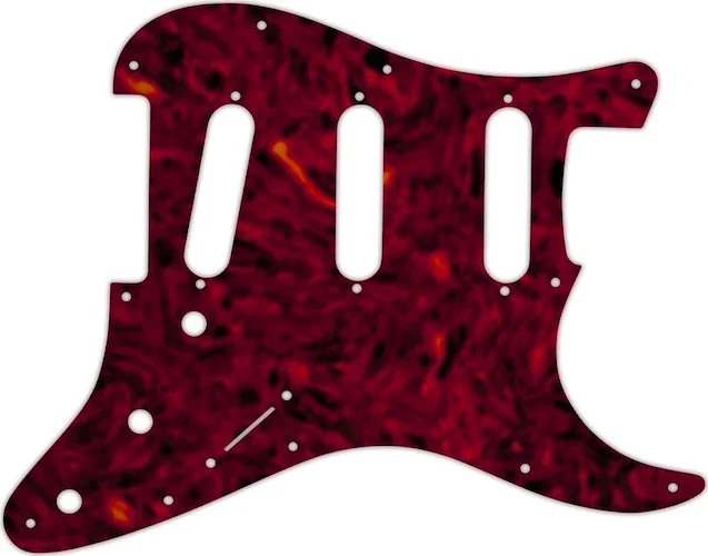 WD Custom Pickguard For Fender Stratocaster #05T Tortoise Shell Solid (Semi-Transparent)