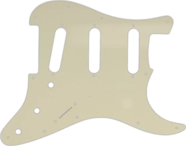 WD Custom Pickguard For Fender Stratocaster #55S Parchment Solid